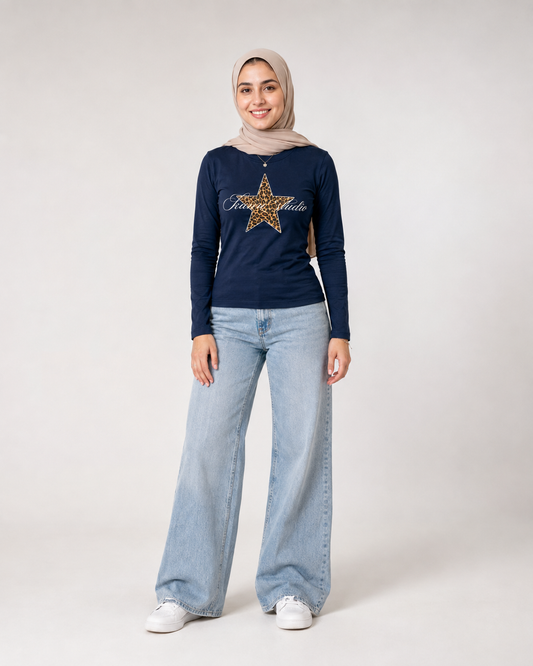 ( Pre-Order )KANN ''WILD STAR'' LONG SLEEVE – NAVY
